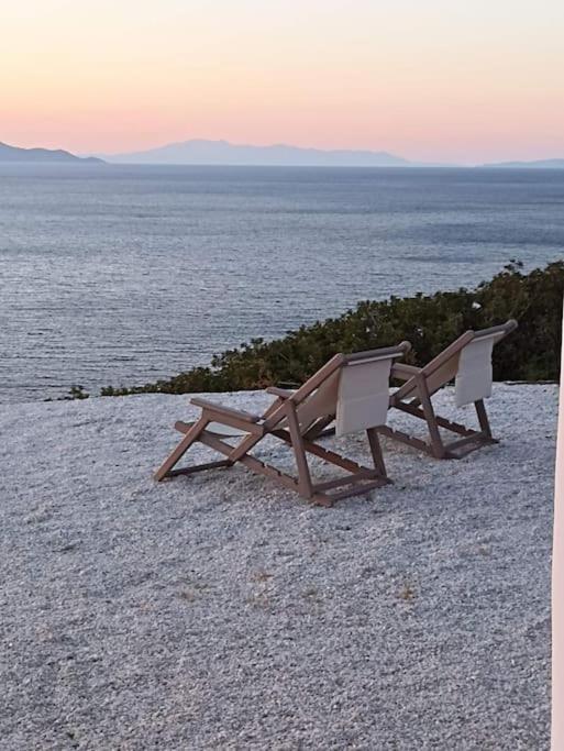 C & C _ Cycladic House With Endless Sea View Villa Ermoupoli Exteriör bild